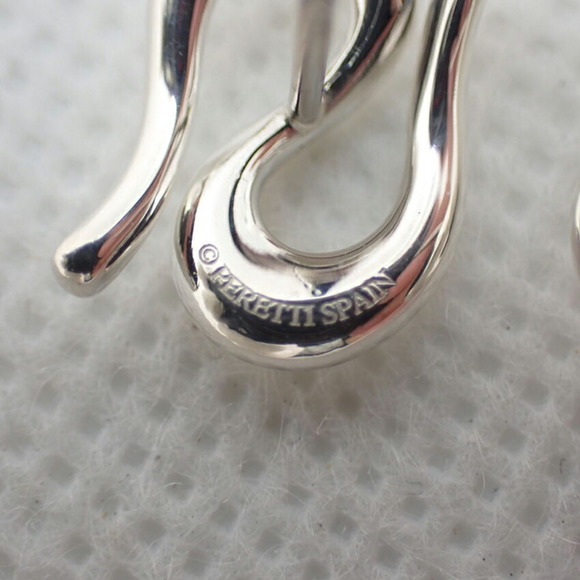 TIFFANY 925 open wave earrings - Picture 6 of 10